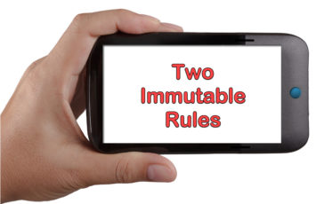 2 Immutable Social Media Rules (for today)
